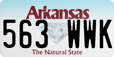 AR license plate 563WWK