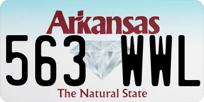 AR license plate 563WWL