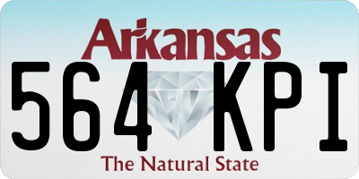 AR license plate 564KPI