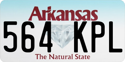 AR license plate 564KPL