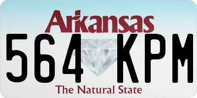 AR license plate 564KPM