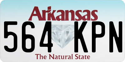 AR license plate 564KPN