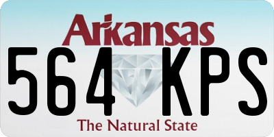 AR license plate 564KPS