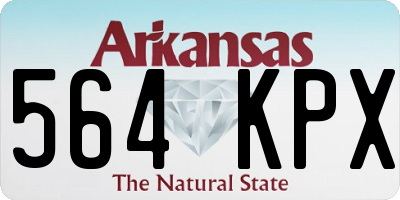 AR license plate 564KPX