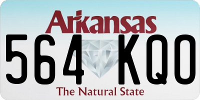 AR license plate 564KQO