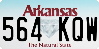 AR license plate 564KQW