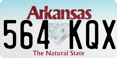 AR license plate 564KQX
