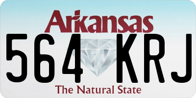 AR license plate 564KRJ