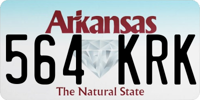 AR license plate 564KRK