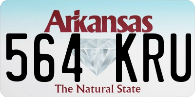 AR license plate 564KRU