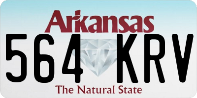 AR license plate 564KRV