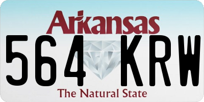 AR license plate 564KRW