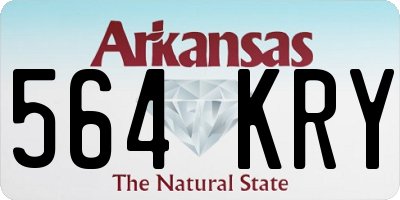 AR license plate 564KRY