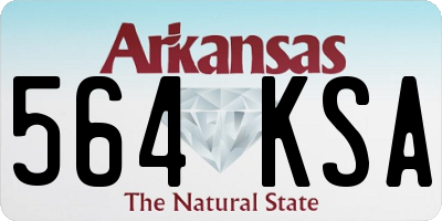 AR license plate 564KSA