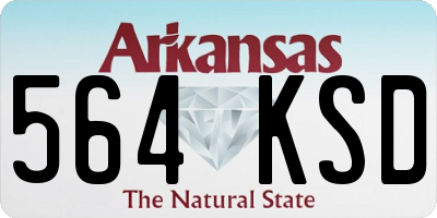 AR license plate 564KSD