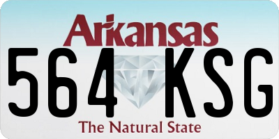 AR license plate 564KSG