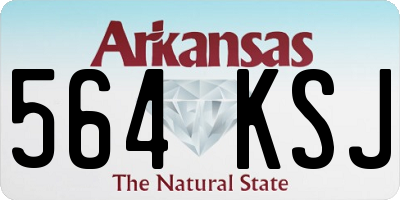 AR license plate 564KSJ