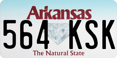 AR license plate 564KSK