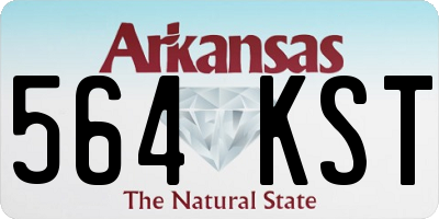 AR license plate 564KST