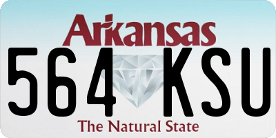 AR license plate 564KSU