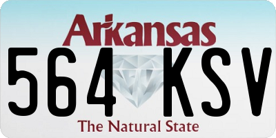 AR license plate 564KSV