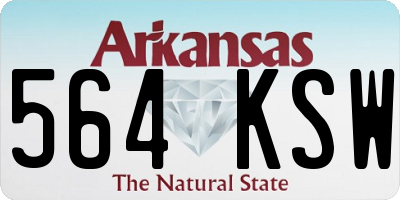 AR license plate 564KSW