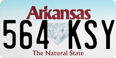 AR license plate 564KSY