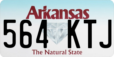 AR license plate 564KTJ
