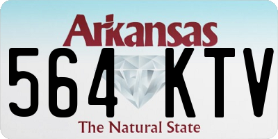 AR license plate 564KTV