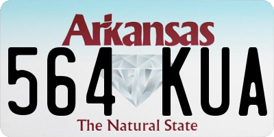 AR license plate 564KUA