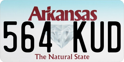 AR license plate 564KUD