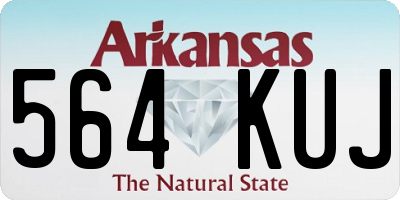 AR license plate 564KUJ