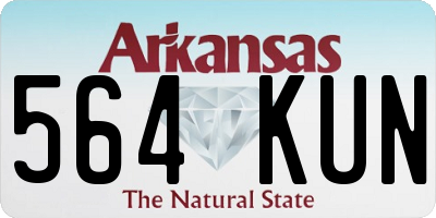 AR license plate 564KUN