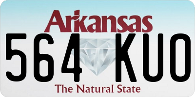 AR license plate 564KUO