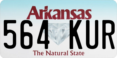 AR license plate 564KUR