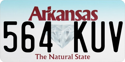 AR license plate 564KUV