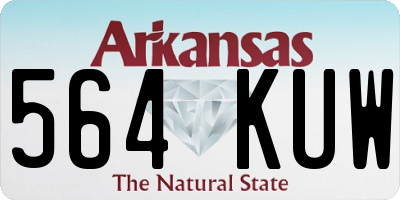 AR license plate 564KUW