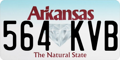 AR license plate 564KVB