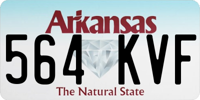 AR license plate 564KVF