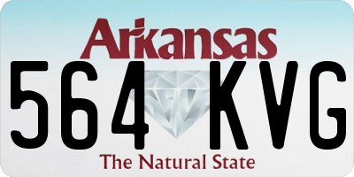 AR license plate 564KVG