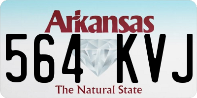 AR license plate 564KVJ