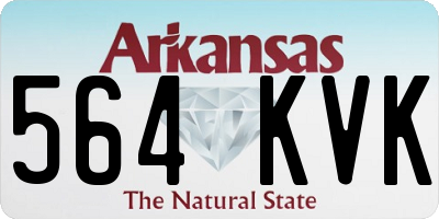 AR license plate 564KVK