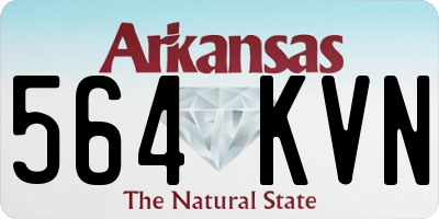 AR license plate 564KVN