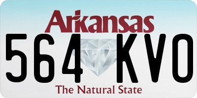 AR license plate 564KVO