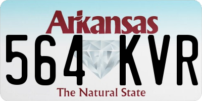 AR license plate 564KVR