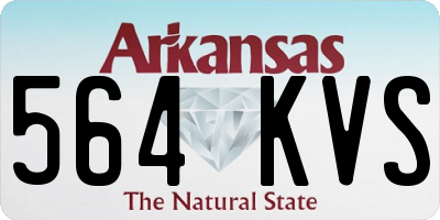 AR license plate 564KVS