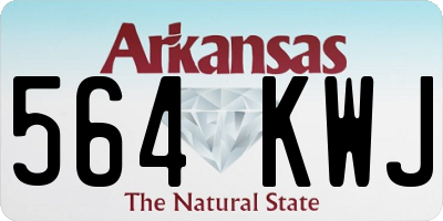 AR license plate 564KWJ