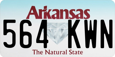 AR license plate 564KWN
