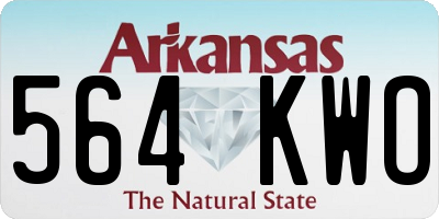 AR license plate 564KWO