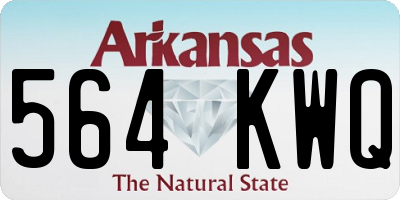 AR license plate 564KWQ
